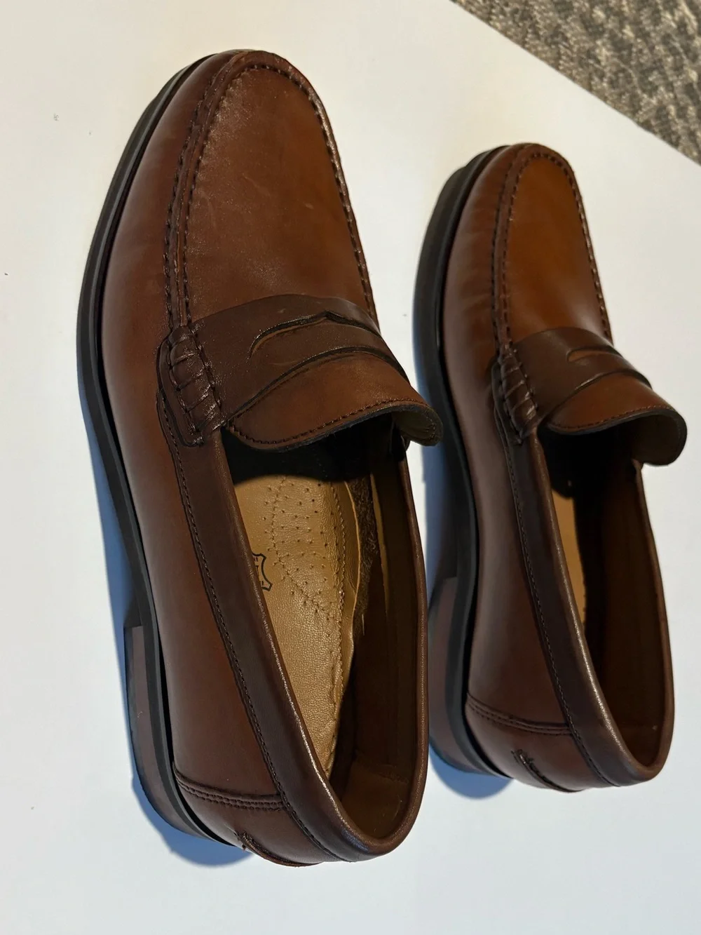 Florsheim Brown Leather Penny Loafers